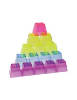 Roylco&reg; Crystal Colour Stacking Blocks - 50 Blocks