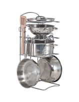 Let's Play House! Stainless Steel Pots & Pans Play Set