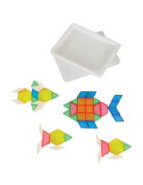 Ensemble de blocs-formes translucides - 196 pièces