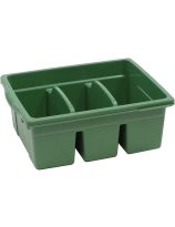 Large Divided Book Tub - Green