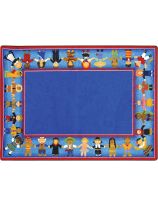 Tapis Children of Many Cultures™ de Kid Essentials® - 7'8" x 10’9’’ (Forme rectangulaire)