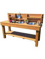 Outdoor Learning Messy Kitchen with 3 Bowls