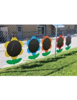 Outdoor Giant Chalkboard Flowers - Pack of 5