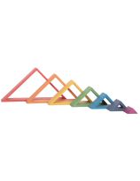 Ensemble de 7 pièces d’architecture arc-en-ciel TickiT® - Triangles