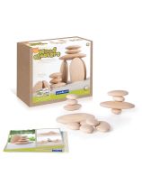 Guidecraft&reg; Wood Stackers - River Stones - Set of 20