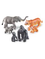 Learning Resources&reg; Jumbo Jungle Animals - Mommas and Babies