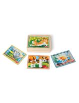 Casse-tête en bois dans une boîte - Animaux de compagnie