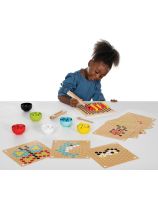 Wooden Fine Motor Pattern Balls