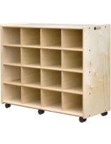 16 Small Bin Cubby Storage Unit