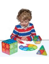 Translucent Solid Magnetic Polydron Class Set