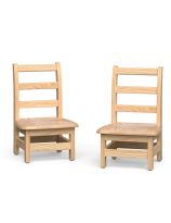 Little Scholars&trade; Wooden Chairs 2 Pack 8" 
