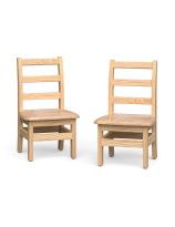 Little Scholars&trade; Wooden Chairs 2 Pack 10" 