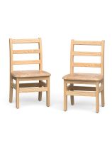 Little Scholars&trade; Wooden Chairs 2 Pack 12" 