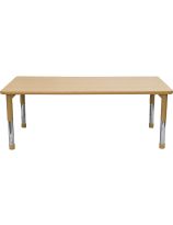 As We Grow&trade; Maple Tan Rectangular Adjustable Table 30" x 60"