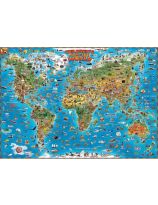 Children's Map of the World - French Only