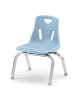 Berries&reg; Stacking Chair With Chrome-Plated Legs - 10" Height - Coastal Blue