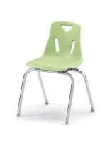 Berries&reg; Stacking Chair With Chrome-Plated Legs - 18" Height - Key Lime