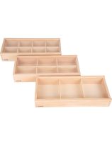 TickiT&reg; Wooden Discovery Boxes - Set of 3