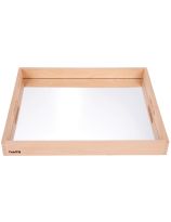 Plateau TickiT&reg; en bois avec miroir