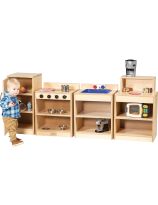 Stock Wooden Toys Toddler Kitchen Birch Appliances - Complete Set of 4