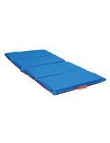 Angels Rest Nap Mat - 2" Red/Blue 4 Section Folding Mat