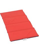 Angels Rest Nap Mat - 1" Red/Blue 4 Section Folding Mat