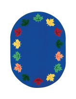 Tapis Joy Carpets de Kid Essentials®, collection Parliament Hill™ - Ovale, 1,6 m x 2,3 m (5' 4" x 7' 8") - Bleu
