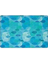 Carpets for Kids&reg; Pixel Perfect&trade; Collection - Peaceful Spaces Leaf - Blue - 8' x 12' Rectangle