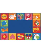 Tapis KIDSoft™ de Carpets for Kids® - Blocs pour tout-petits - Rectangle, 1,8 m x 2,7 m (6' x 9')