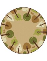 Carpets for Kids&reg; KIDSoft&trade; Tranquil Trees - Tan - 6' Round