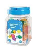 Translucent Sensory Shells - Set of 72