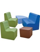 Happy Hangout&trade; Large Contour Seating - Set of 5 - Woodland