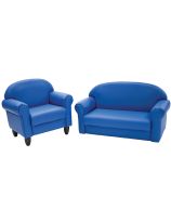 As We Grow&reg; Chair and Sofa Set - Primary Blue