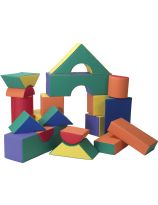 Blocs modulaires de 30,5 cm - Ensemble A de 21 blocs - Arc-en-ciel