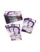 Monnaie canadienne éducative: Billets de 10 dollars (10 $) - Paquet de 500