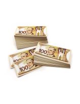 Monnaie canadienne éducative: Billets de 100 dollars (100 $) - Paquet de 500