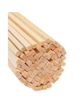 Bois pour les structures - 1 cm x 1 cm x 24" - (paquet de 200)
