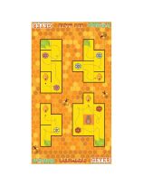 BrainStorm STEM Education Robotics Activity Mat - Bee Maze, 80" x 44.75" with Game Pieces