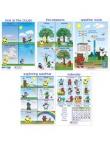 All About Weather Bulletin Board Charts - Set of 5
