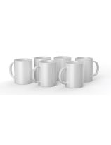  Tasses en céramique vierges de Cricut®, blanches - 425 ml/15 oz (6 pcs)
