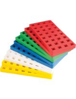 Plus-Plus®  Big Baseplates Colour Mix, 10 Pieces