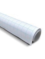 1" (2.5 cm) Graph Paper Roll - 36" x 120" (91.4 cm x 3.05 m) - Blue