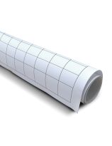2 cm Graph Paper Roll - 36" x 120" (91.4 cm x 3.05 m) - Black