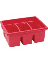 Grand bac divisé - Rouge