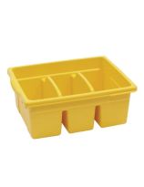 Grand bac divisé - Jaune