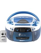 HamiltonBuhl&reg; AudioStar&trade; Boombox Radio, CD, USB, Cassette Player with Tape and CD to MP3 Converter