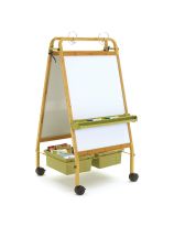 Bamboo Early Learning Station with Sage Tubs