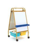 Bamboo Early Learning Station with Vibrant Tubs