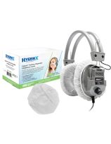 HamiltonBuhl&reg; HygenX Sanitary, Disposable Ear Cushion Covers for 4.5" (11.4 cm) Deluxe-Sized Headphones and Headsets - Pack of 50 - White