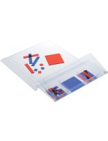 Single Variable Clear Algebra Pieces&trade; with Tray - 89 Piece Set